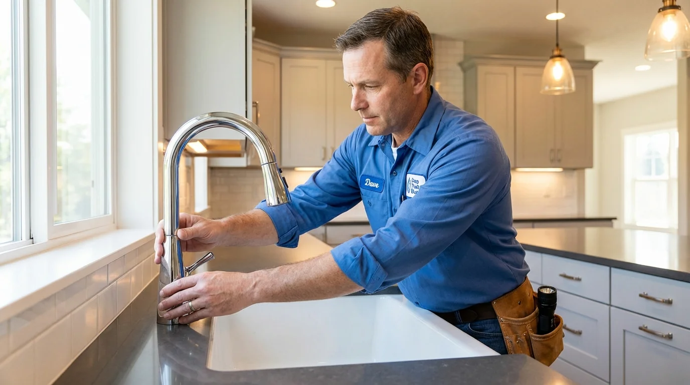 Kitchen faucet installation by Johns Plumbing LLC in Marianna
